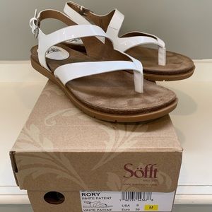 Soft white sandals